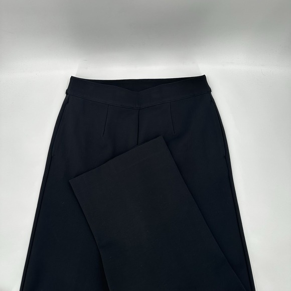 Soft Surroundings Pants Women's Small Black Ponte Pull On Bootcut Stretch Casual - Picture 1 of 5